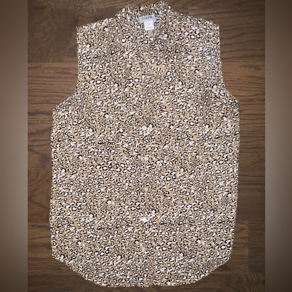 J.Crew Factory tie neck silk top‎